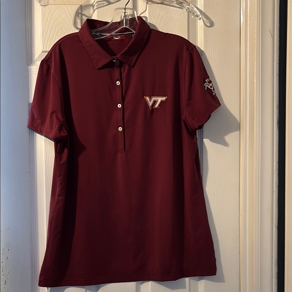 Maroon Virginia Tech Polo Shirt